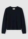 Aleger Jumper Brushed Wool/Cashmere L/S Ink 659