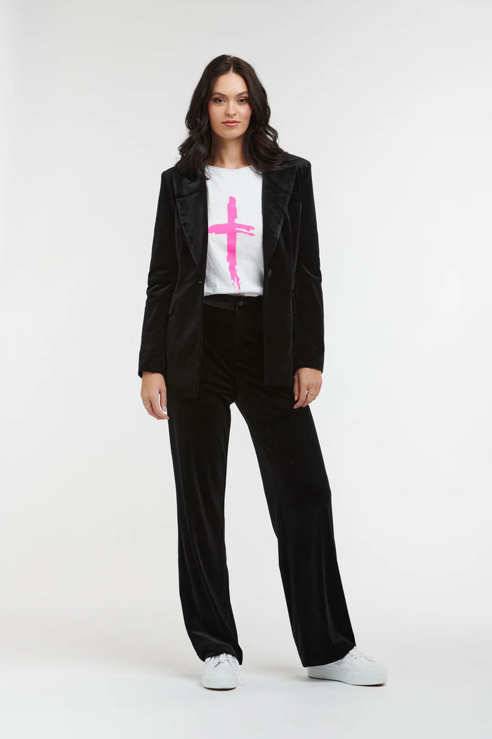 Italian Star Jacket Velvet Black ISV2228