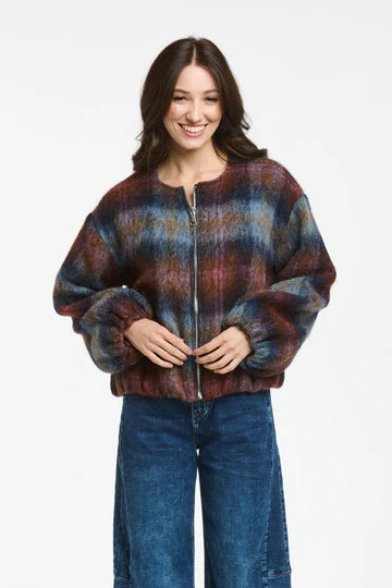 Italian Star Jacket Highland Brown/Blue ISG02758