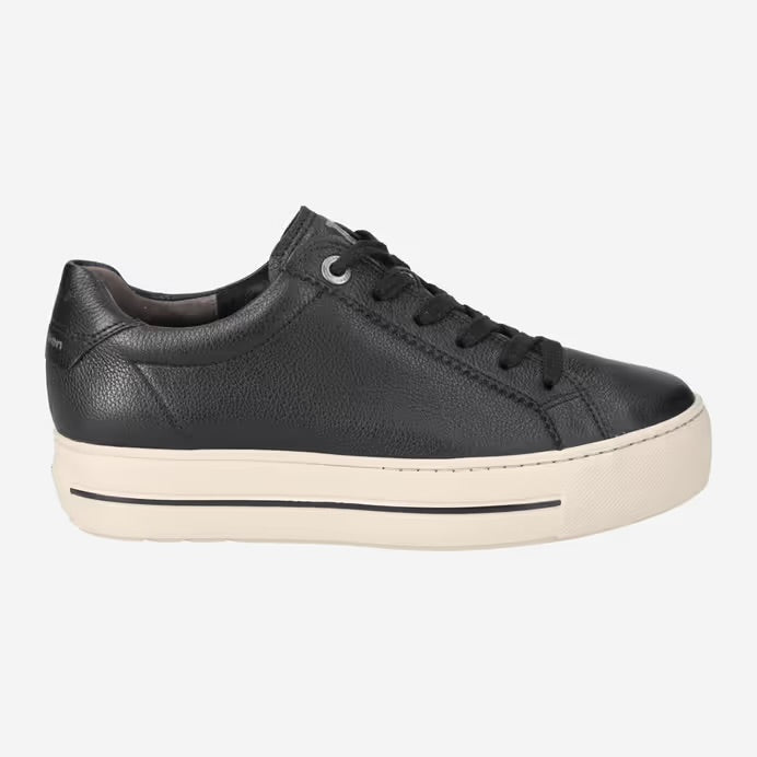 Paul Green Black Calf Sneakers 5241-014