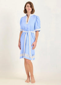 State Of Embrace Peek Mini Vinka Dress Blue