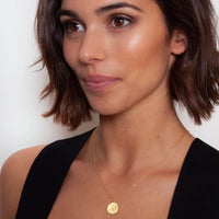 Zahar Cancer Gold Star Sign Necklace