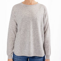 Bow and Arrow Grey Swing jumper with Stripe Patch
