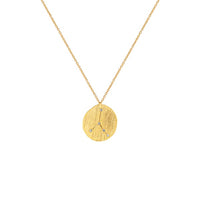 Zahar Cancer Gold Star Sign Necklace