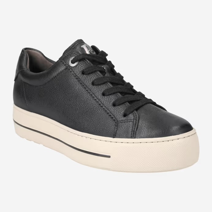 Paul Green Black Calf Sneakers 5241-014