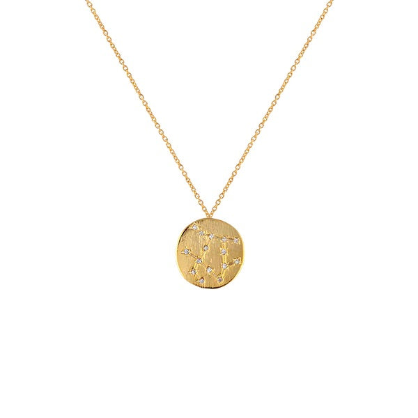 Zahar Gemini Gold Star Sign Necklace