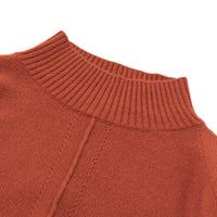 ALEGER Cashmere Blend Cable Funnel Neck in Sienna 2146 N93