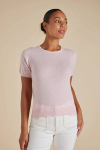 Alessandra Marcie S/S Cashmere Sweater Rosebud
