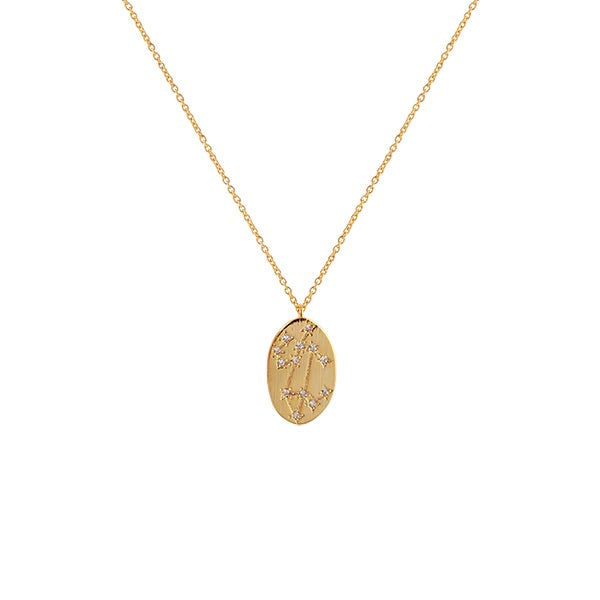 Zahar Leo Gold Star Sign Necklace