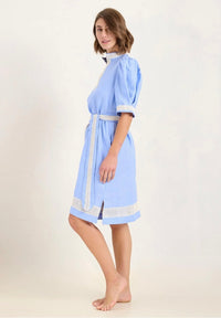 State Of Embrace Peek Mini Vinka Dress Blue