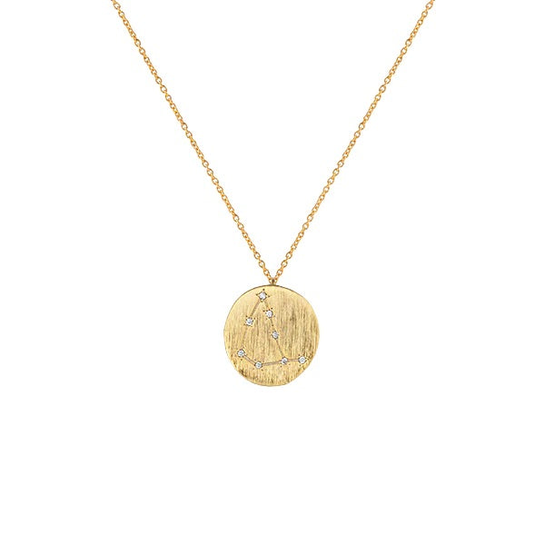 Zahar Capricorn Gold Star Sign Necklace