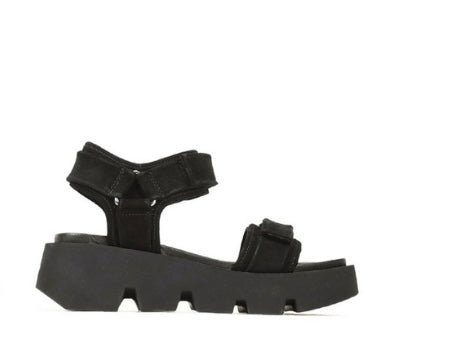Eos Kaida Black Suede Sandal