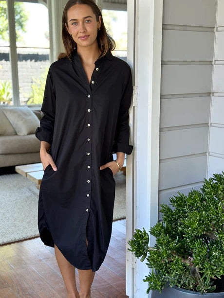 Frockk Elliot Dress Linen Black