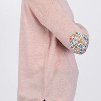 Bow And Arrow Pale Pink Swing Jumper with Liberty Patch