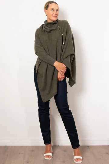 Mia Fratino Sorrento Button Wrap Military 16501
