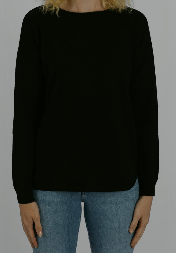 Bow and Arrow Black Swing Jumper with Black Patches