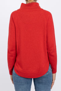 Bow and Arrow Funnel neck jumper Red