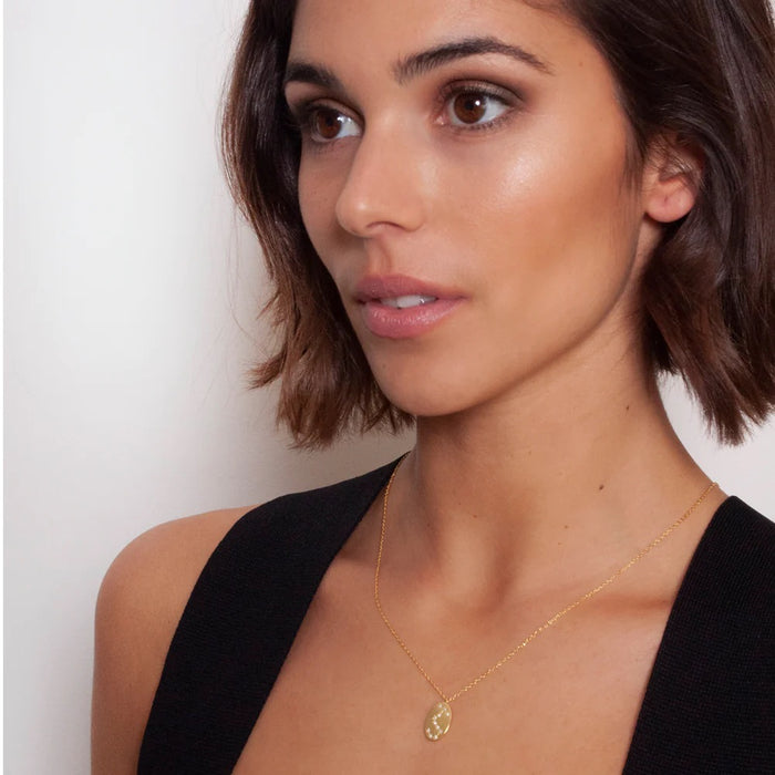 Zahar Scorpio Gold Star Sign Necklace