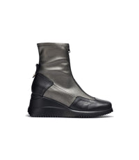 Wonders G6614 Black and Silver Wedge Boot