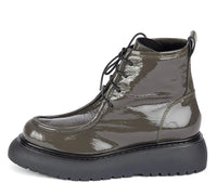 Laura Bellariva Patent Lace Up Boot 9081