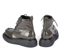 Laura Bellariva Patent Lace Up Boot 9081