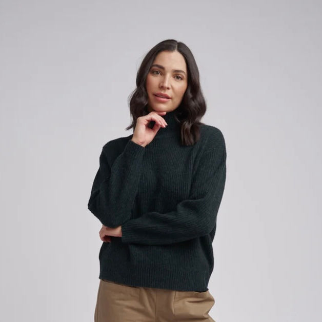 Cloth Paper Scissors Jumper Black/Pine C1826