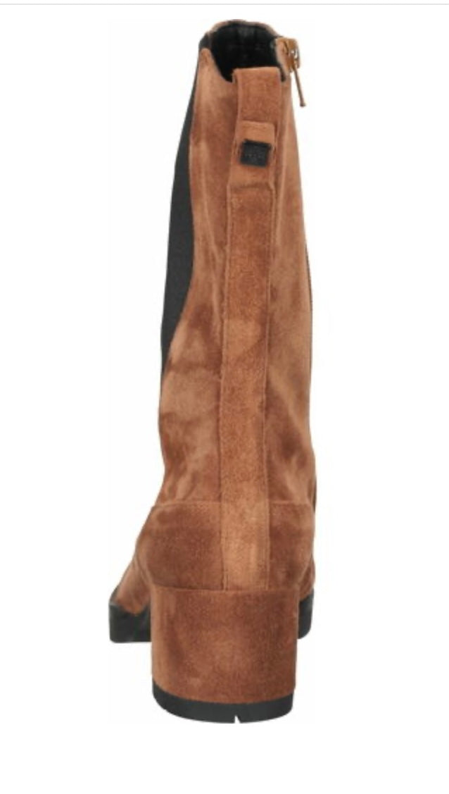 Hogl Long Ankle Boot Rust Suede