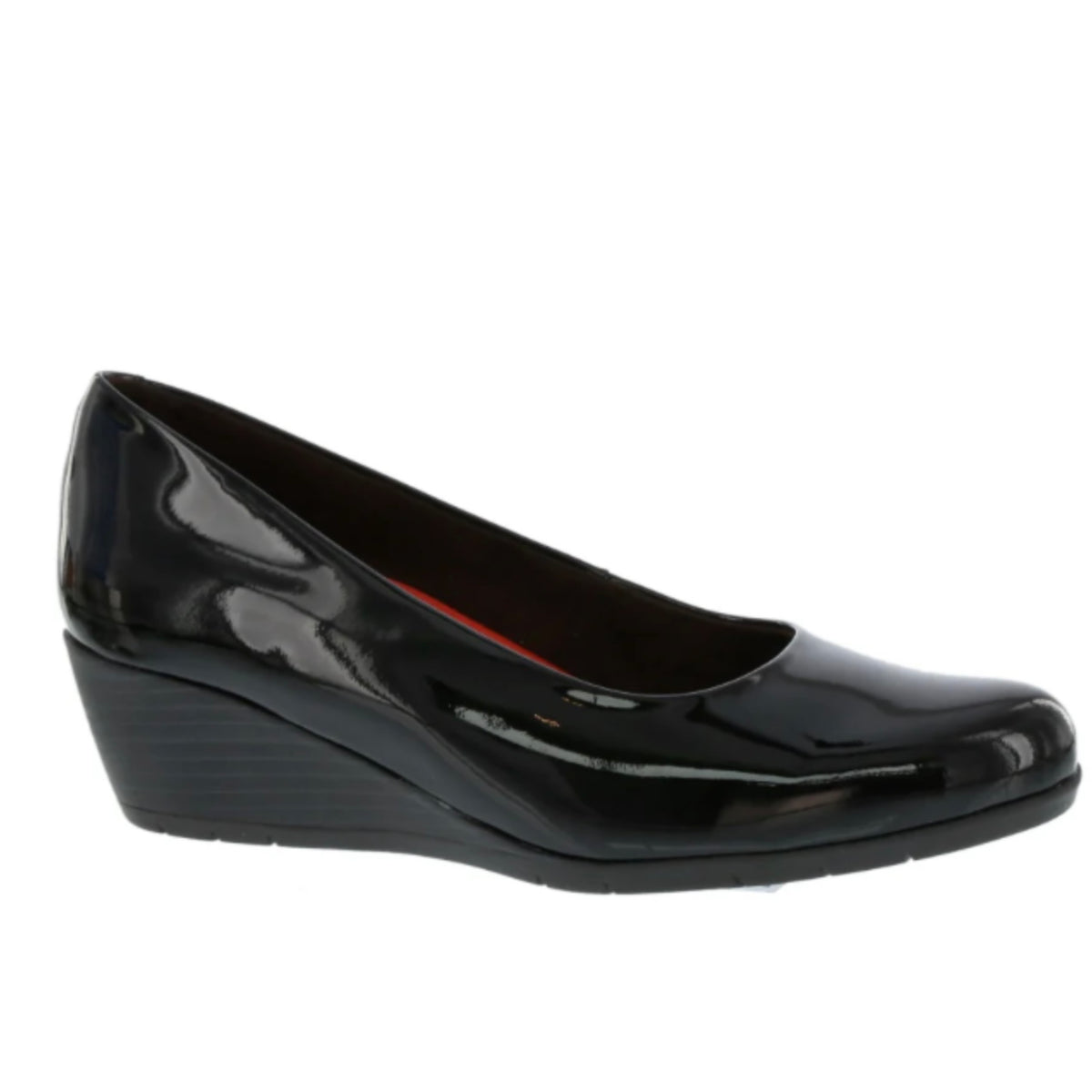 Neo Black Patent Leather Wedge Pump 6700CINE