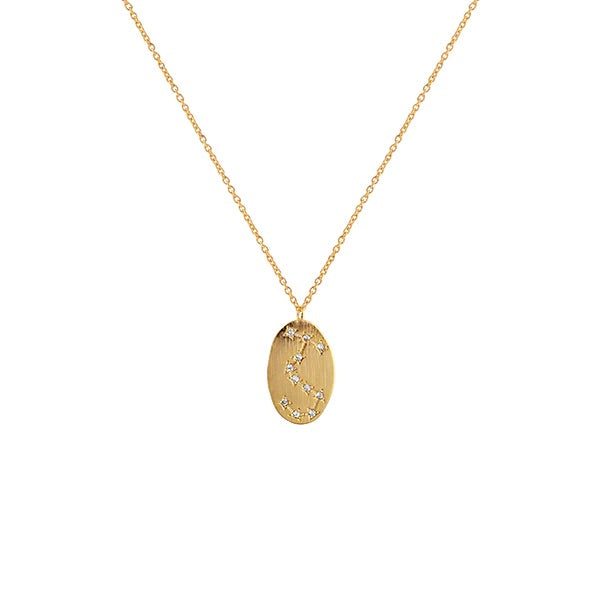 Zahar Scorpio Gold Star Sign Necklace
