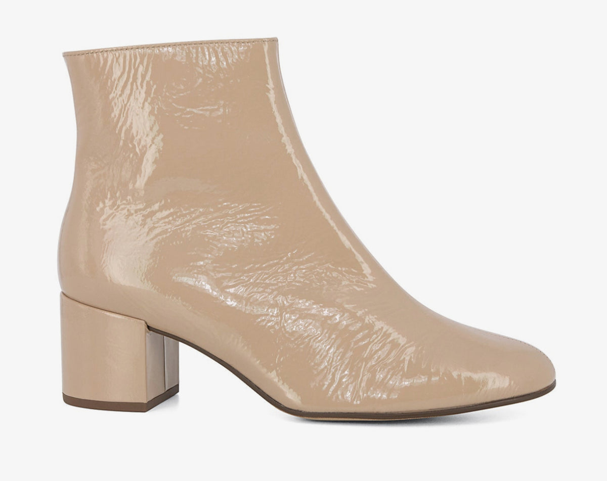 Hogl Patent Leather Ankle Boot Nude 4115