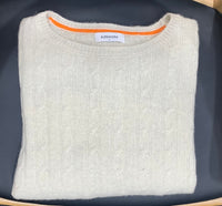 Alessandra Aspen Cashmere Cable Sweater Chiffon