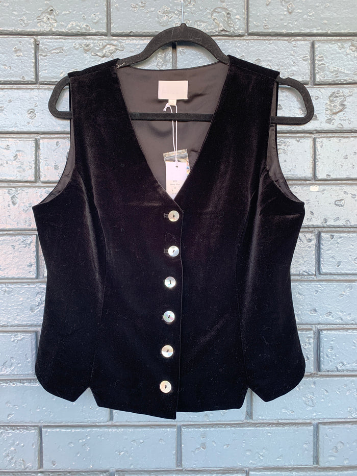 Kamare Surrey Velvet Vest Black