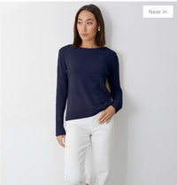 Mia Fratino Essential Crew Navy 23511
