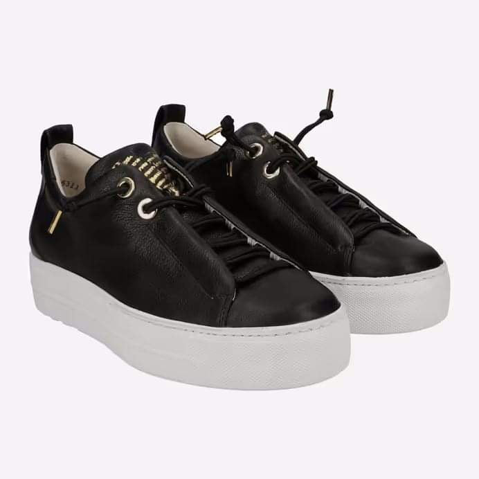 Paul Green Black/Gold Sneaker 5017-024