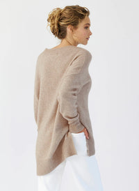 Mia Fratino Sadie Eco Vee Jumper -Fawn