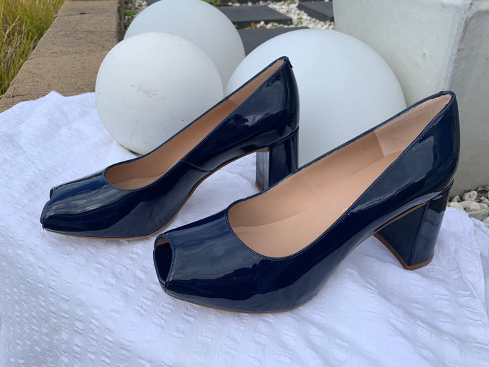 Unisa Ocean patent leather heel Nedra Lmt Oceany