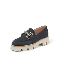 Paul Green Navy Suede Loafer 2987-09