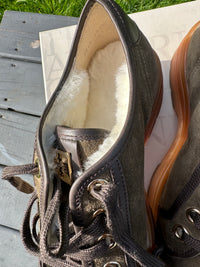 Hogl Khaki fur lined Sneaker 0-10-0815