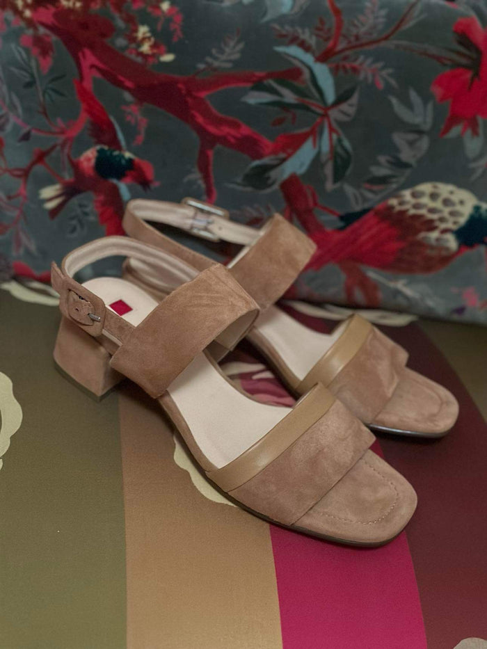 Hogl Light Tan Suede Sandal 3512