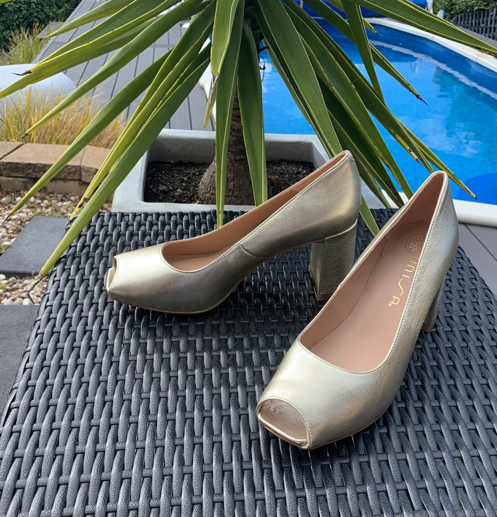 Unisa Light Metal Heel Nedra Lmt Platino