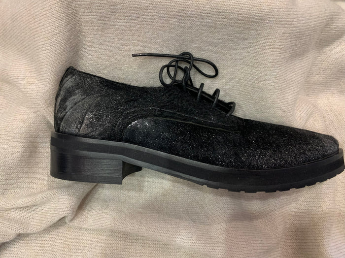 Laura Bellariva Black/Steel lace up 7060