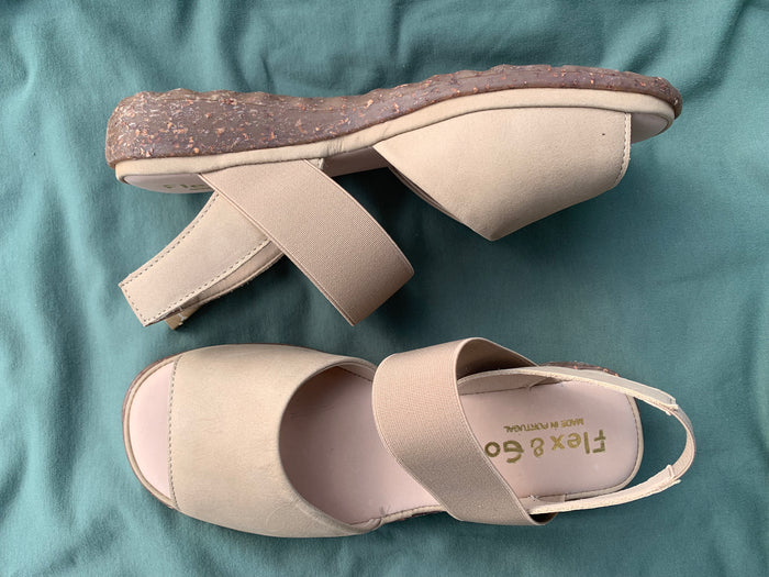 Flex & Go Nubuck Flax Sandal