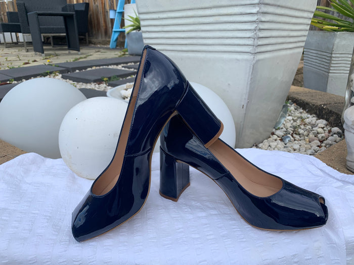 Unisa Ocean patent leather heel Nedra Lmt Oceany