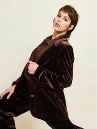 Kamare Surrey Velvet Jacket Chocolate