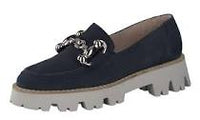 Paul Green Navy Suede Loafer 2987-09