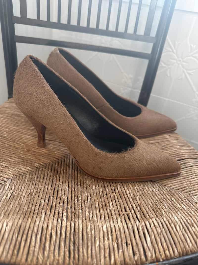 Zinda Tan Pony Heel