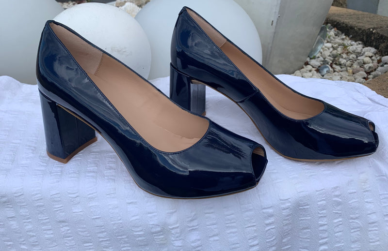 Unisa Ocean patent leather heel Nedra Lmt Oceany