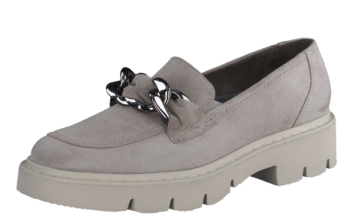 Paul Green Grey Suede Loafer 2978-02
