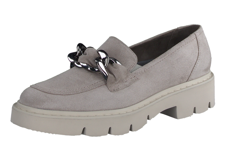 Paul Green Grey Suede Loafer 2978-02