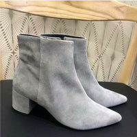 Hogl Grey Suede Ankle Boot 6-10-4912